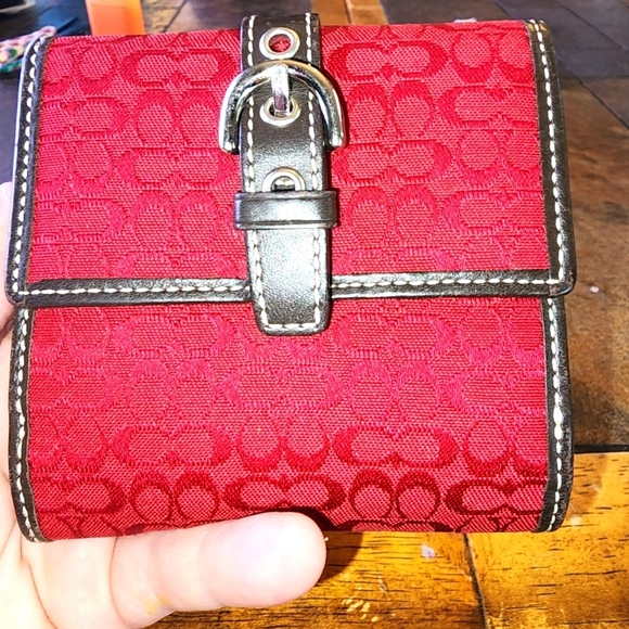 Coach Handbags - Guc little red coach wallet see pics